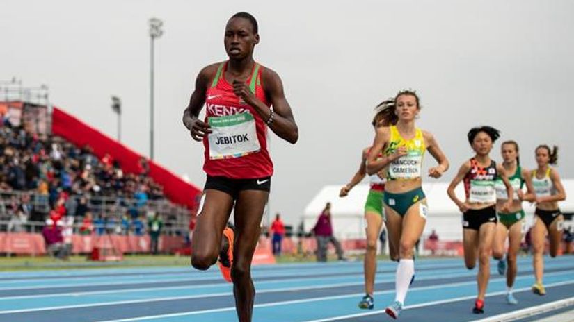 Edna Jebitok during the True Athletes Classics Meeting