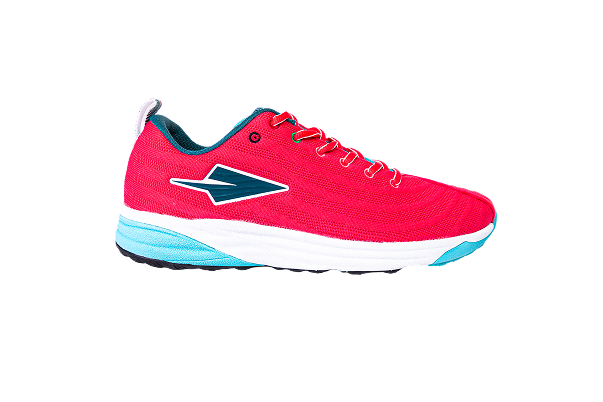 Lapatet Kambu White and Crimson Trail Running Boots Womens