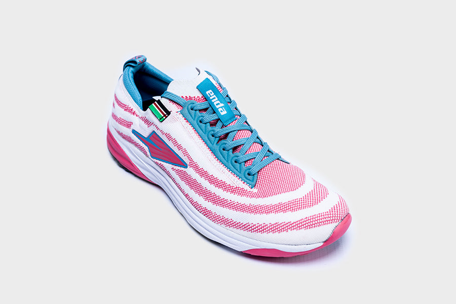 Enda Lapatet Flamingo White Pink Sole Kenyan Daily Trainer